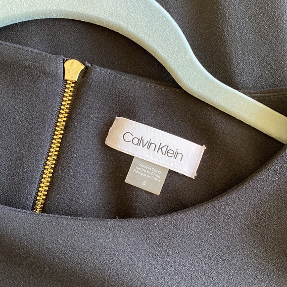 NWOT Calvin Klein Peplum 3/4 sleeve Dress Sz 6 - Picture 6 of 6